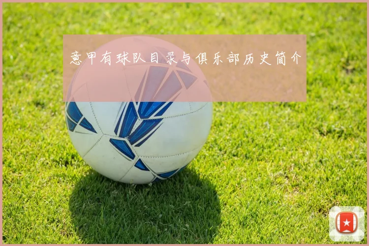 意甲有球队目录与俱乐部历史简介